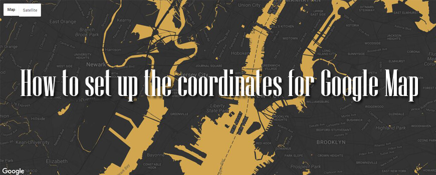 How To Set Google Map Coordinates