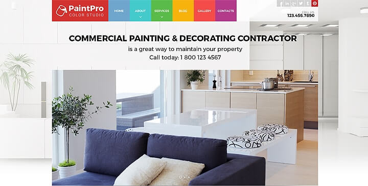 Painting website template