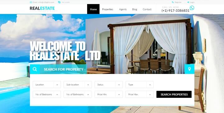 Real Estate bootstrap theme