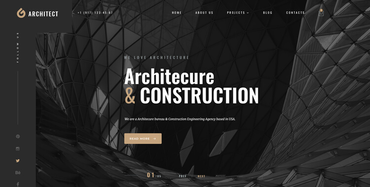 Architecture Bureau WordPress Template