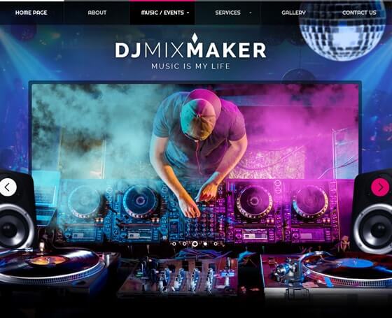 DJ MixMaker Bootstrap Theme