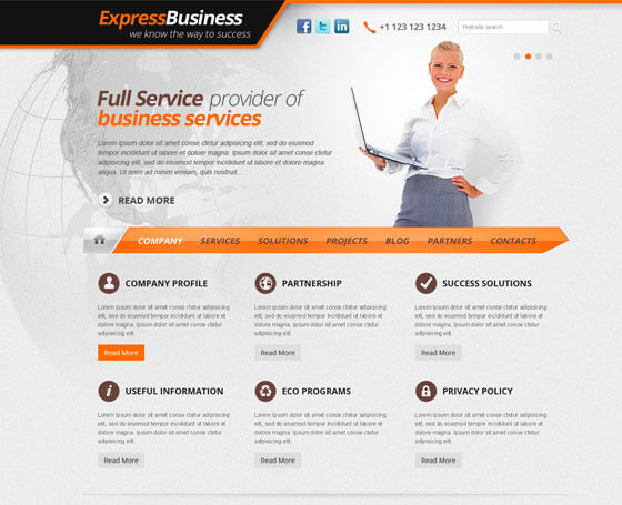 Express Business - Free WordPress Theme