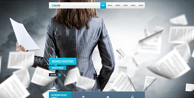 Financial Service - Free Bootstrap Website Template