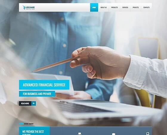 Financial Service - Free Bootstrap Template 