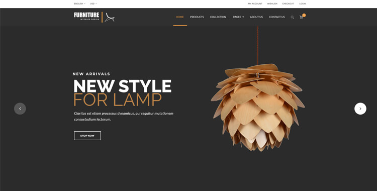 Furniture Store - Bootstrap 4 Theme