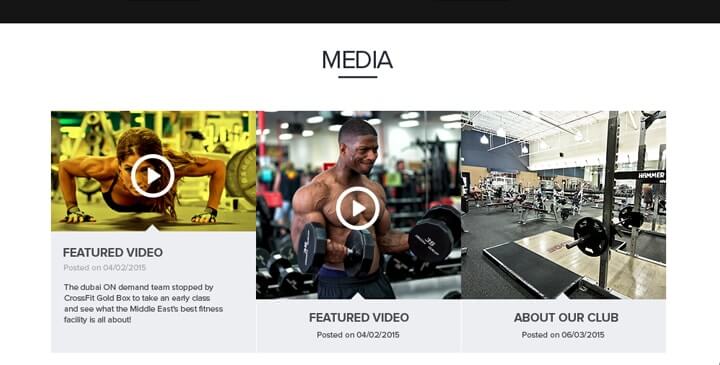 Fitness club  Responsive bootstrap template