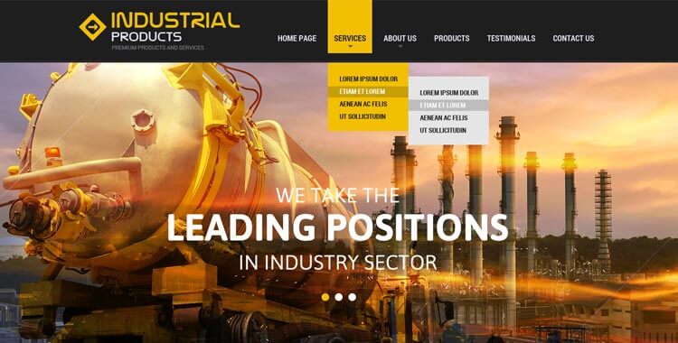 Industrial Responsive Bootstrap Theme