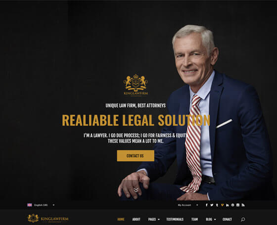 KingLawFirm Bootstrap 4 Template