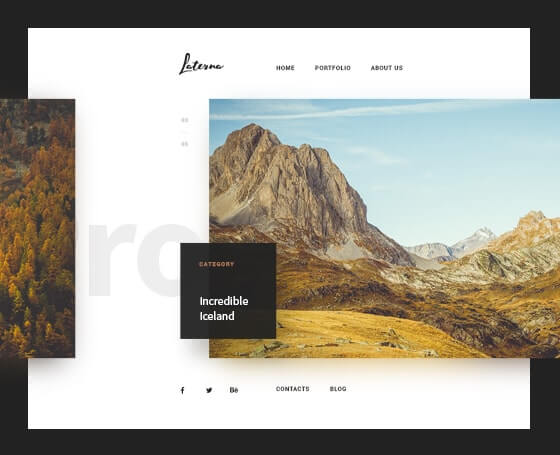 Laterna bootstrap photography theme