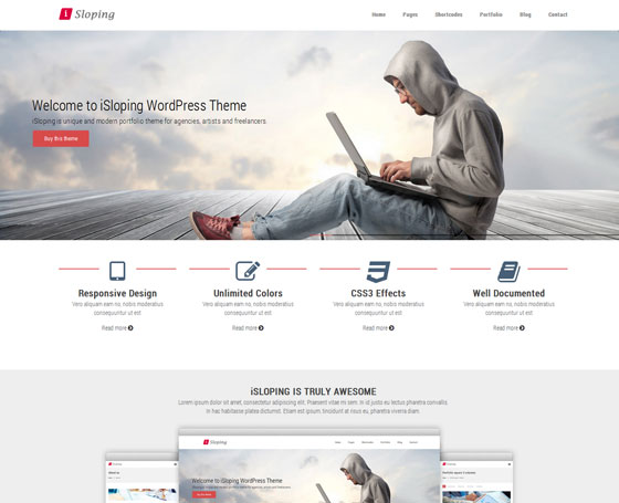 iSloping u2013 Multipurpose WordPress Theme
