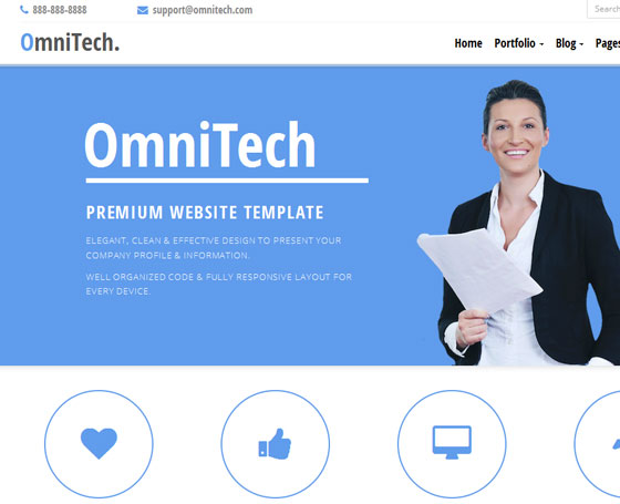OmniTech - Responsive Bootstrap Theme