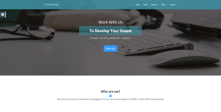 iDevelop - Responsive HTML5 Template