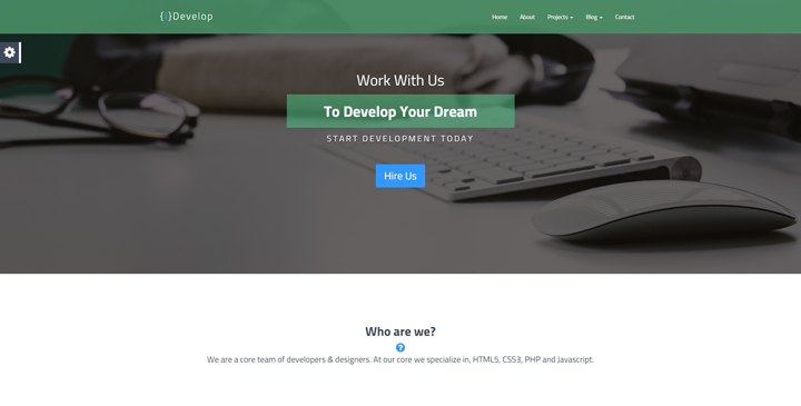iDevelop - Bootstrap HTML5 Template
