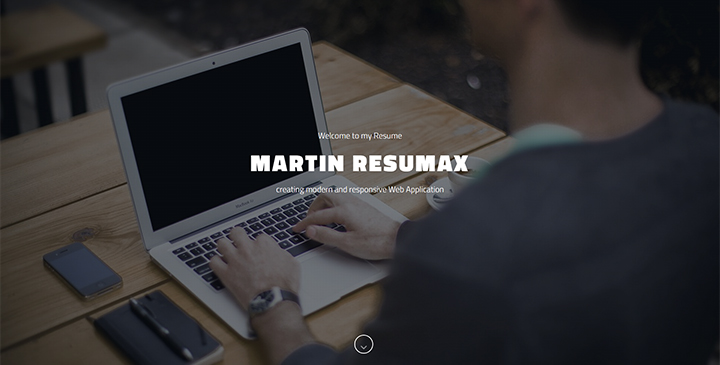 Resumax - One Page Resume Bootstrap Template