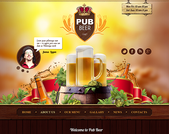 Beer Pub - Bootstrap Responsive Theme