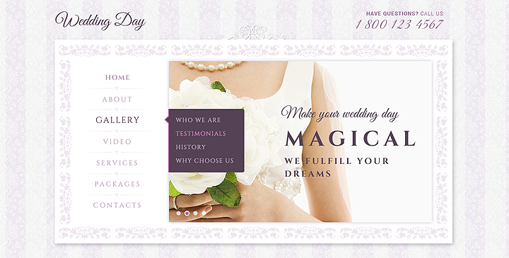 Wedding day - bootstrap responsive template
