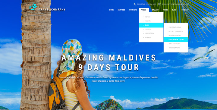 Travel HTML template