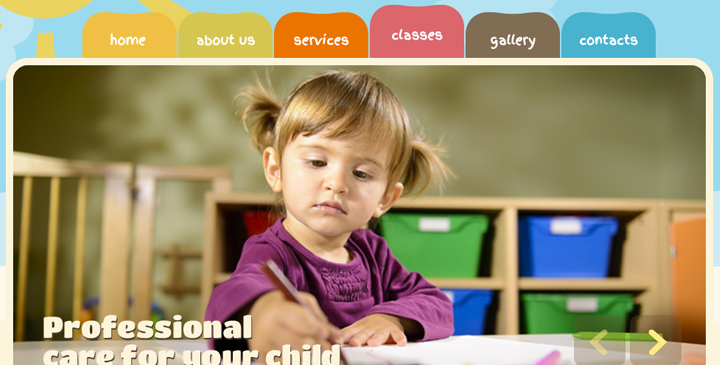 Kindergarten website template