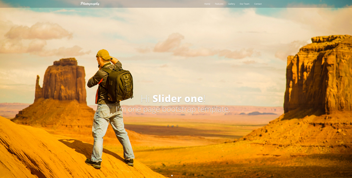 Photography - free bootstrap template