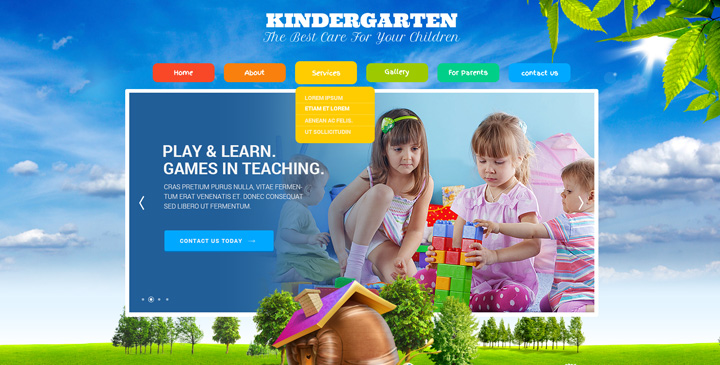Kindergarten Joomla Template