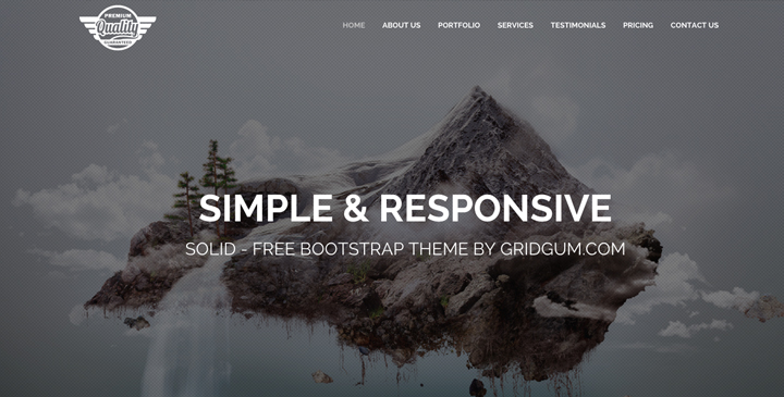 Solid - Free bootstrap template