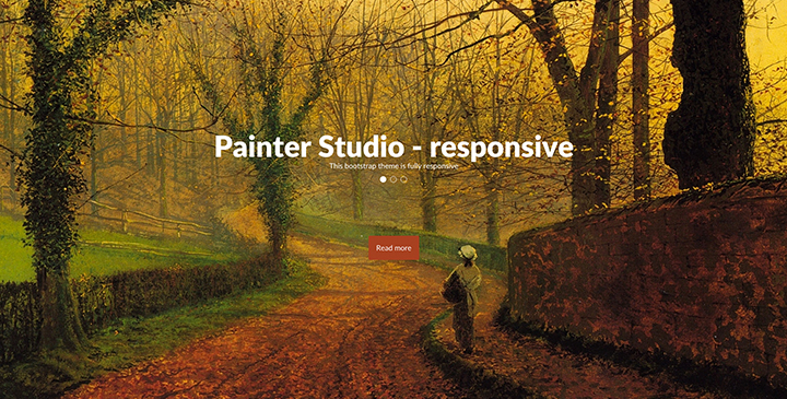 Painter studio Free boostrap template
