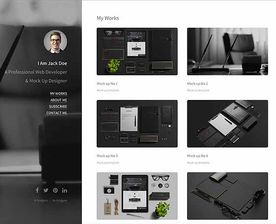 Personal Blog Free HTML5 template