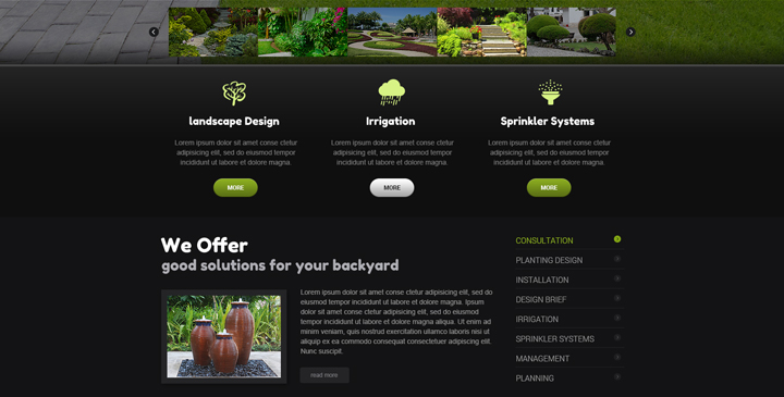 landscaping website template