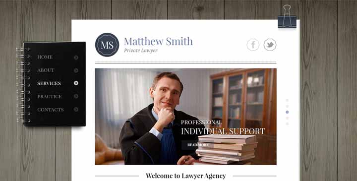 website template for lawyer