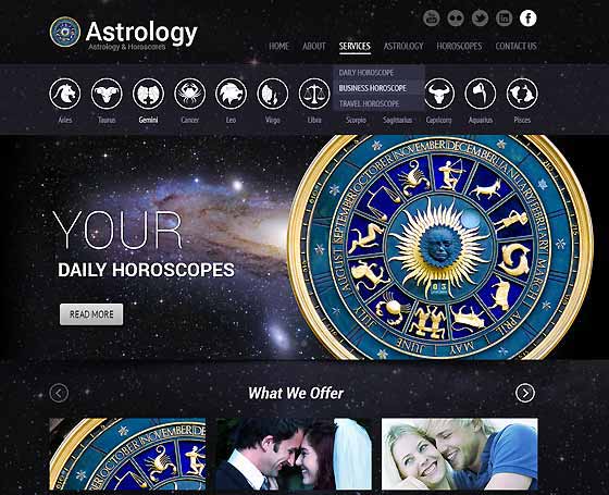 Astrology & Horoscope template