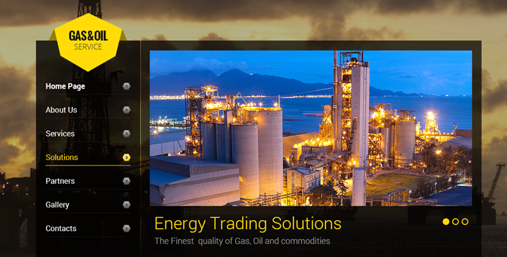 oil website template