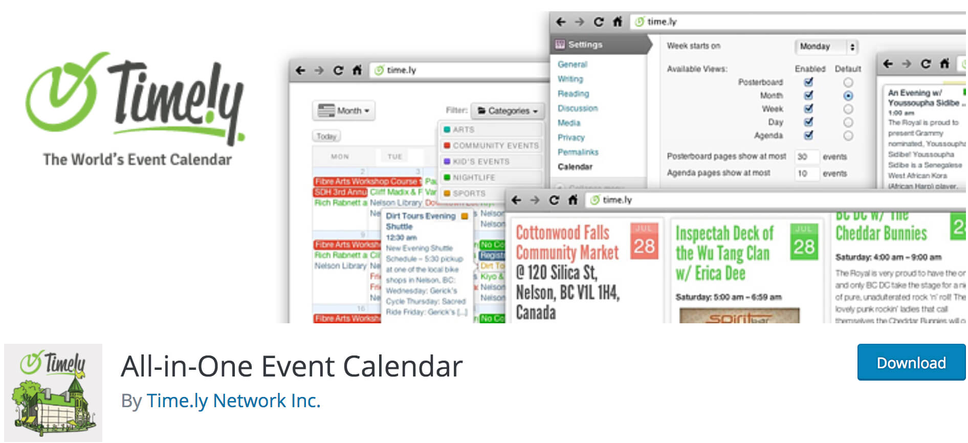 All in One Event Calendar