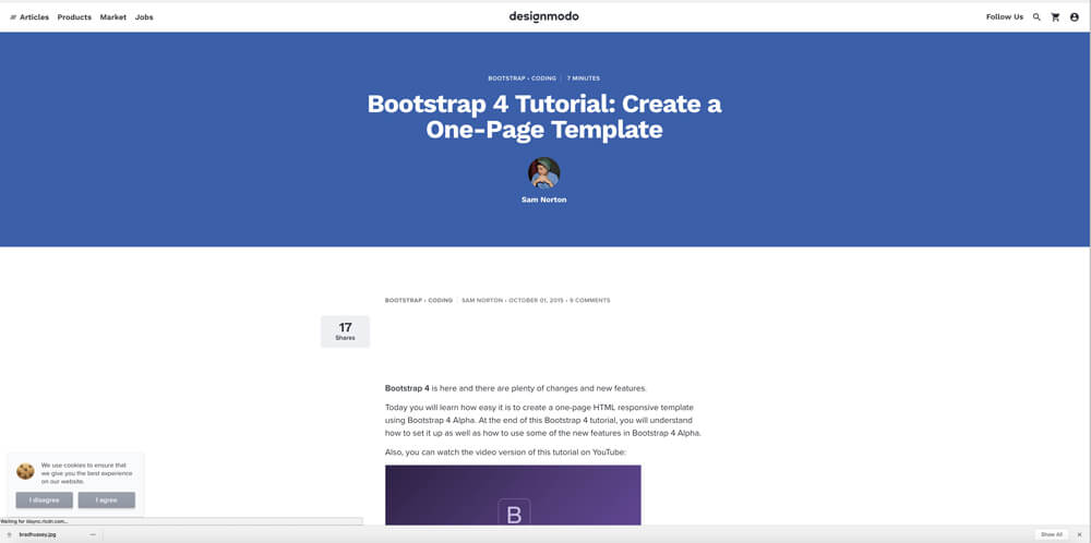 Bootstrap видео на фоне