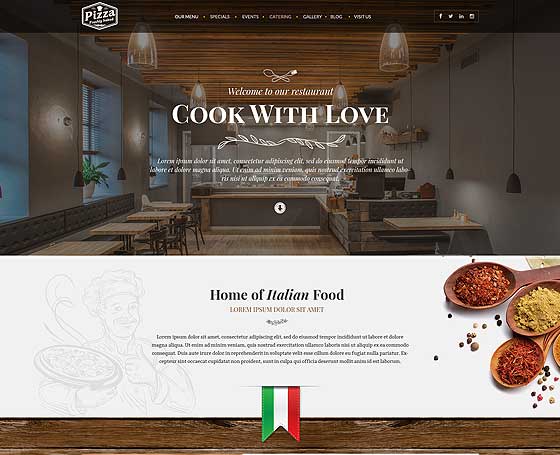 Restaurant website template