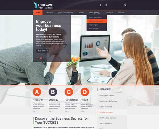 Corporate - free Bootstrap Template