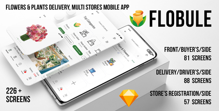 Flobule - Flowers Multistore UI Kit for Mobile App