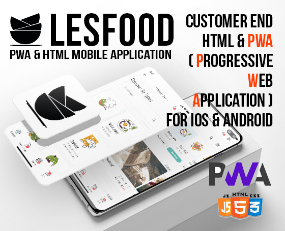LesFood - PWA Food Delivery Mobile App