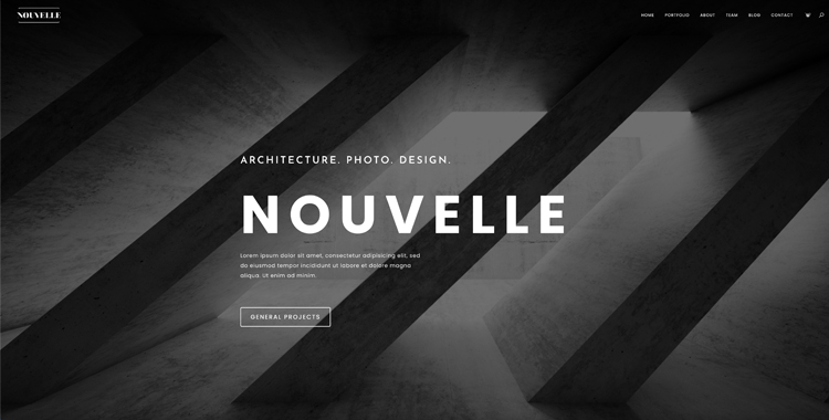 Nouvelle free HTML5 template