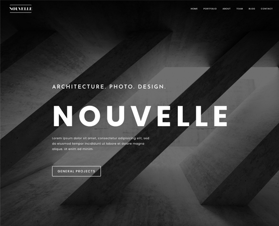 Nouvelle free bootstrap template
