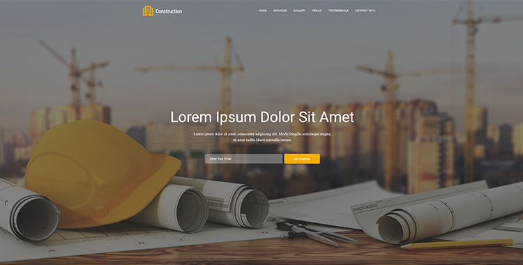 Construction Free Bootstrap Template