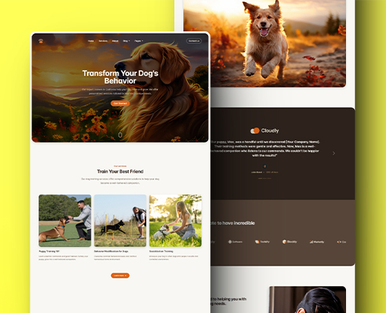 Dog Training Services HTML Website Template