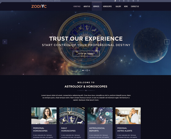 astrology joomla theme