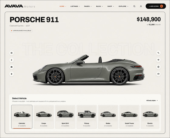 car dealer template