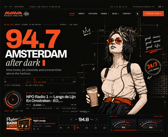 Avava Station Radio Template