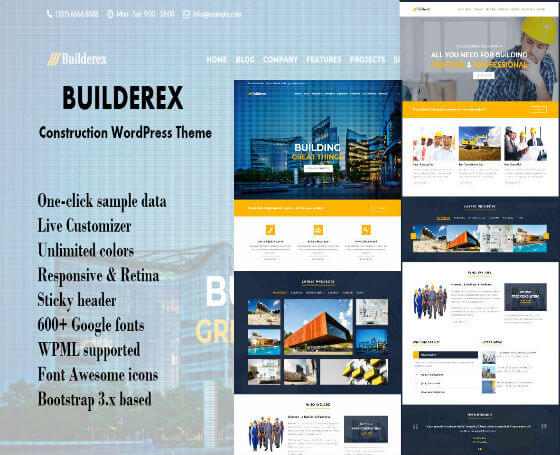 Builderex - Building Construction WordPress Theme