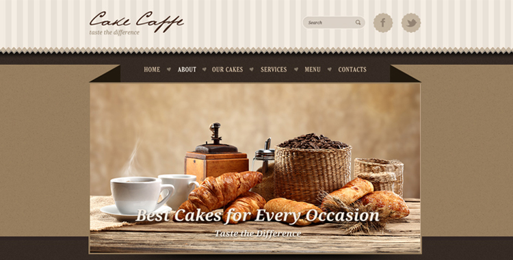 Cake Cafe - Free website template