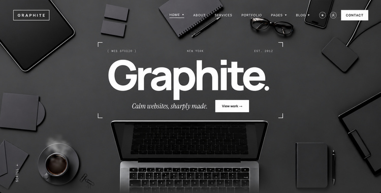 Graphite – Web Design Studio & Agency HTML Template | Gridgum