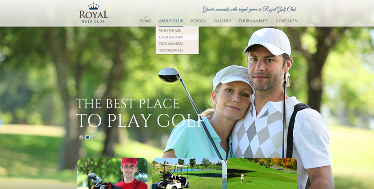 Golf Club Free bootstrap template