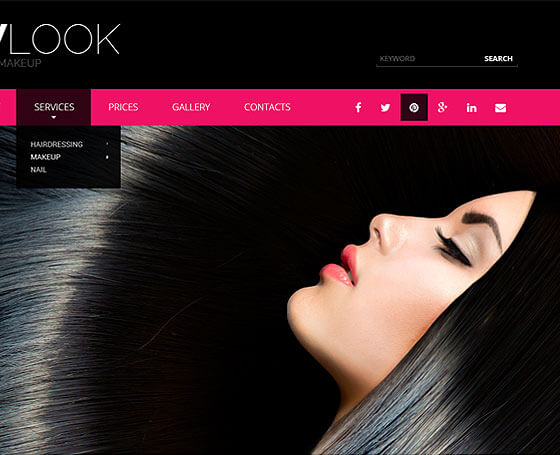 Hair Salon Website Templates & Themes | Gridgum