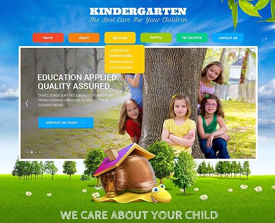 Kindergarten HTML Bootstrap Theme